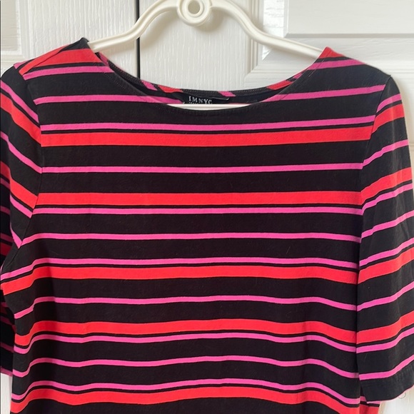 Striped Black and Red Women's Top - Picture 2 of 8
